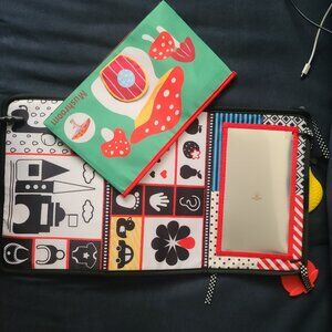 Apunol Tummy Time Mirror Toy (mat + book) Babies